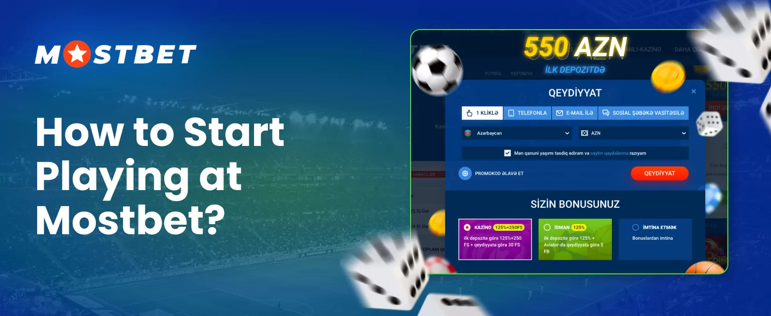 Detailed instructions for registering an account at Mostbet